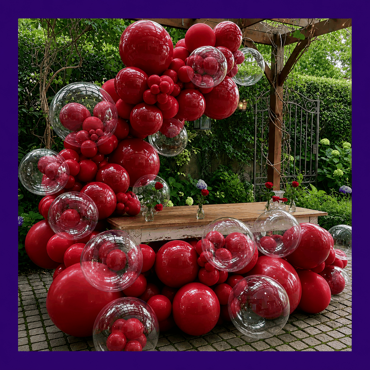 Organic matte pastel balloon garland for an intimate birthday dinner in West Hollywood, exuding warm and artistic vibes